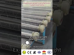 Ex Flameproof LED Fluorescent Light Ex d ATEX IECEx с рейтингом IP66 для опасных зон 53W 101lm/w