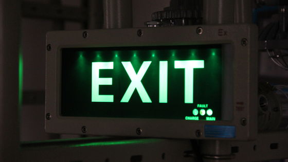 Взрывозащищенный светодиодный указатель выхода ATEX CE IP66, сертифицированный для работы в условиях взрыва, 5700K, 3 Вт, высокояркий светодиодный источник света для химических заводов и автозаправочных станций