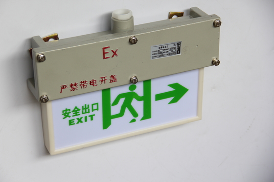 Взрывозащищенный световой указатель ВЫХОД из нержавеющей стали ATEX с резервным питанием на 90 минут для морских и офшорных электростанций