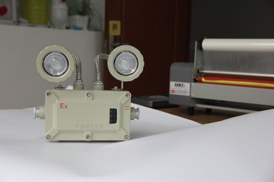 ATEX IP66 Двухточечная взрывозащитная светодиодная лампа с многофункциональным светодиодом с двумя головами перезаряжаемый экстренный выходный свет