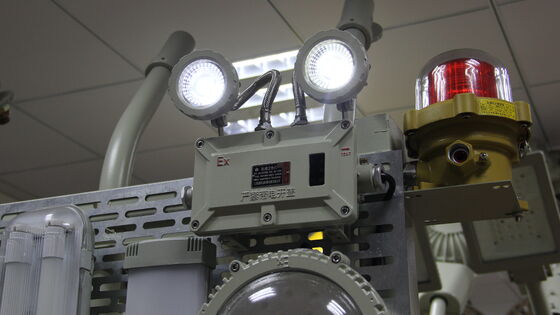 High Quality LED Lighting ATEX IP66 Emergency Light Rechargeable Double Head Lamp Exit Light Danger Zones 1 and 2