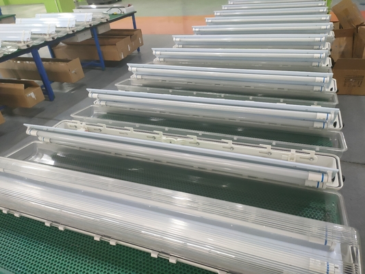IP66 Водостойкий Атекс Led Explosion Proof Tube Light Fixture Материал GRP Флуоресцентный свет для взрывоопасных условий